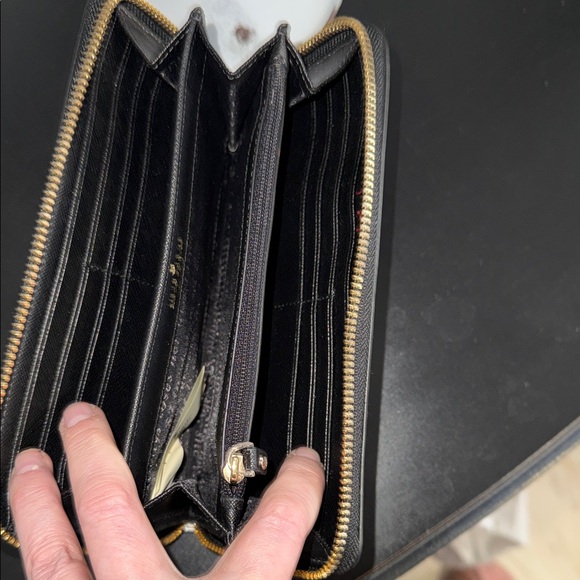 kate spade Black and White Striped Wallet with Pineapple Accents - Picture 3 of 8